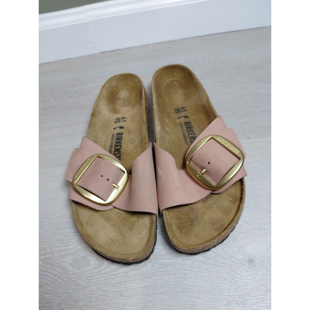 BIRKENSTOCK MADRID BIG BUCKLE SLIDE SANDALS OLD ROSE SIZE 10US/ 41EU Narrow